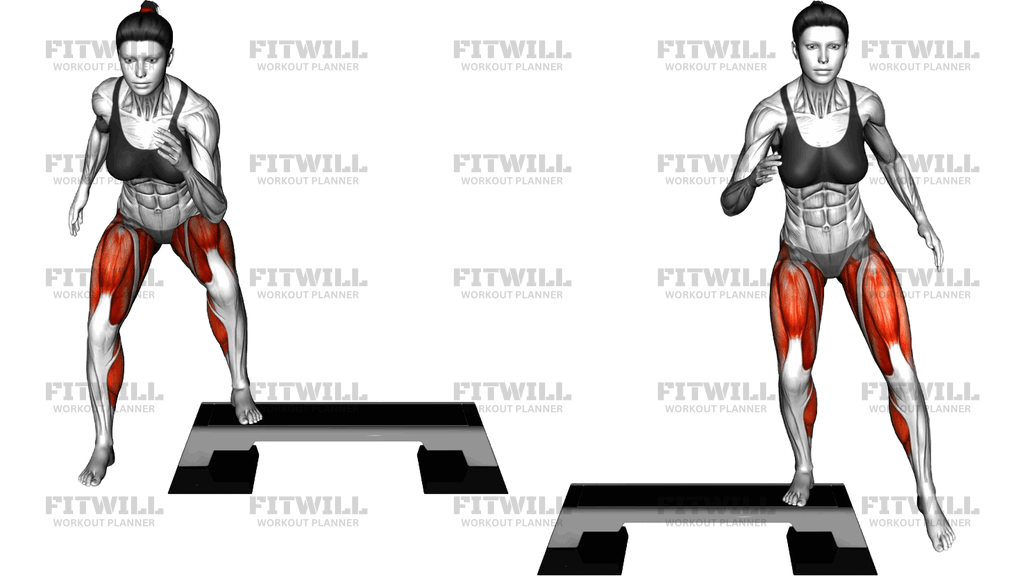 Step Side Jump Over Stepbox