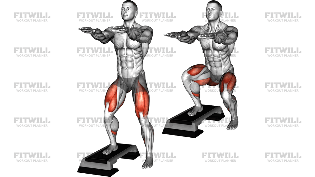 Foot On Stepbox Squat