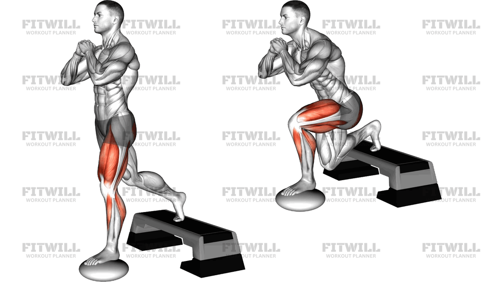 Bulgarian Split Squat With Pillow And Stepbox