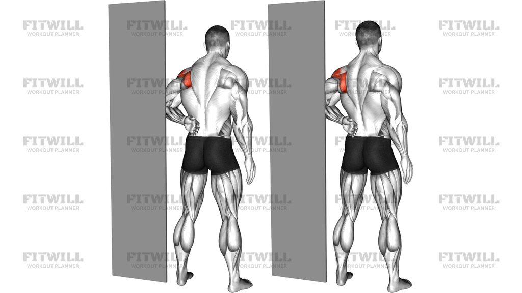Standing Shoulder Internal Rotation Stretch Again