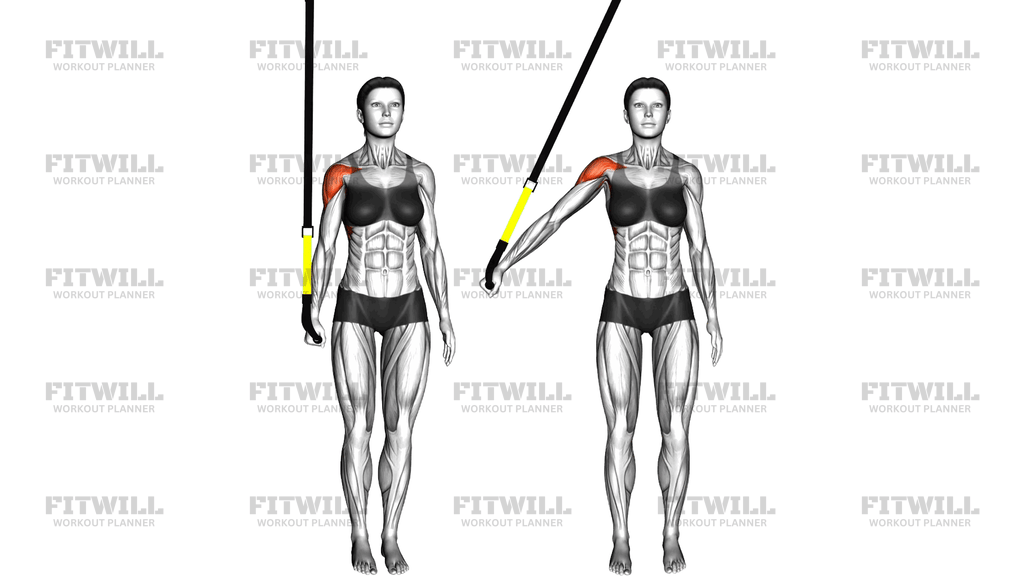 Suspender Assisted Shoulder Abduction Side Step