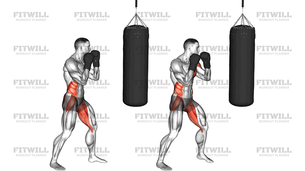 Boxing Up Hook (With Bag And Gloves)