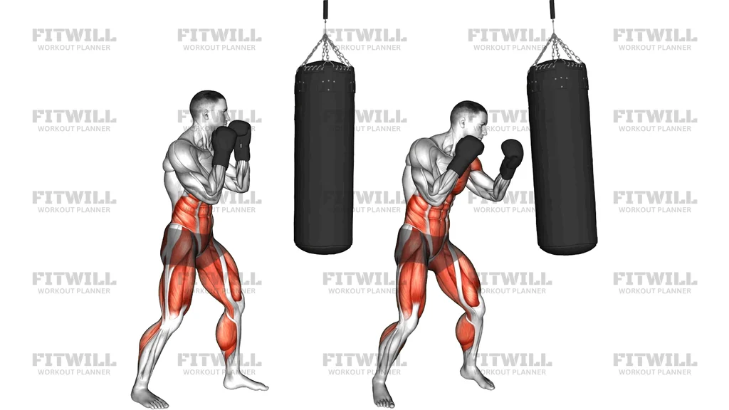 Boxing Full Uppercut (With Bag And Gloves)