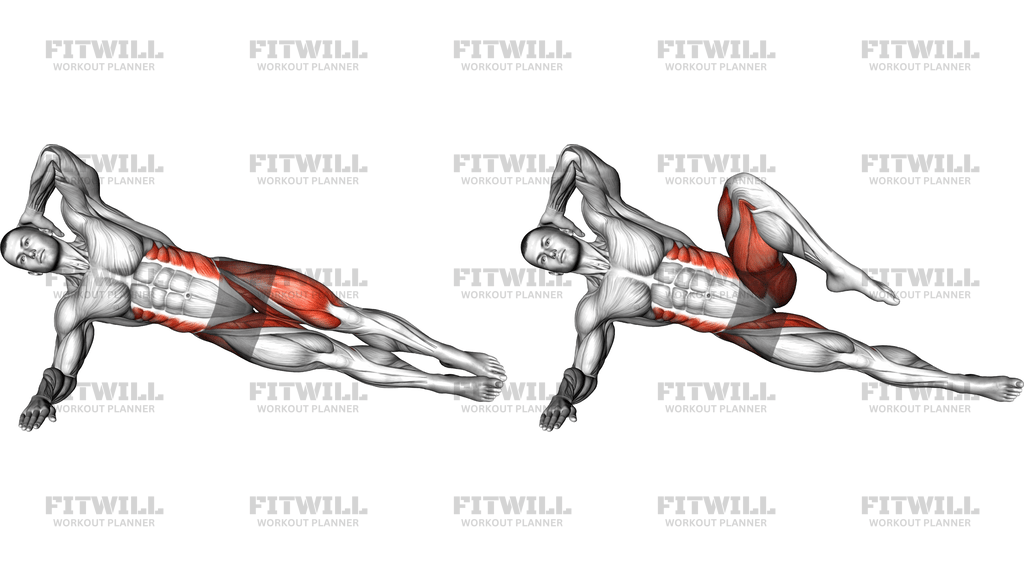 Side Plank With Knee Bend