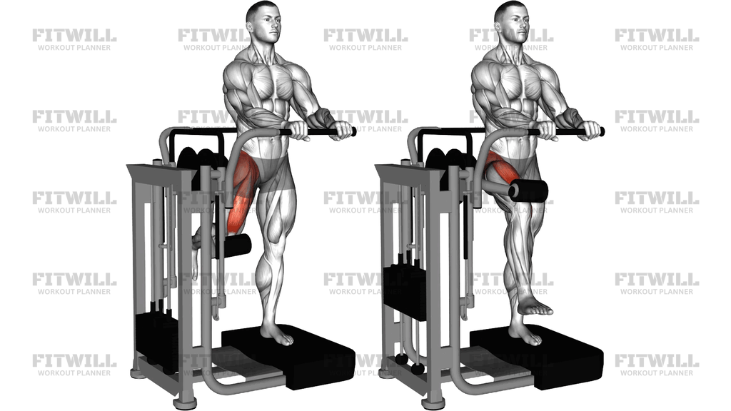 Lever Standing Leg Raise