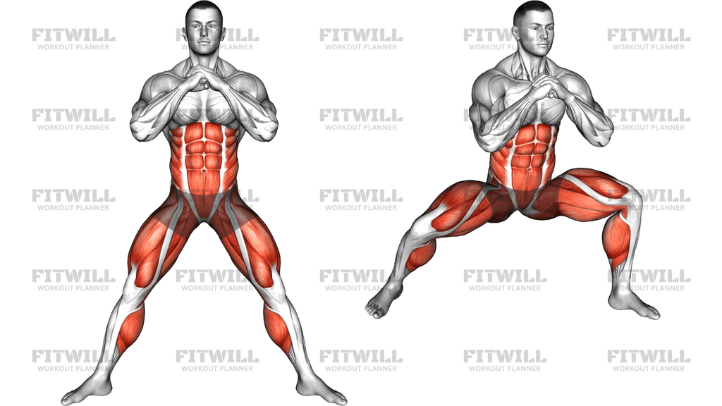 Plie Squat Knee Tap
