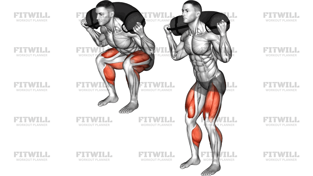 Weighted Sandbag Deadlift