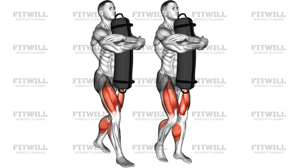Weighted Sandbag Carry (Bear Hug)
