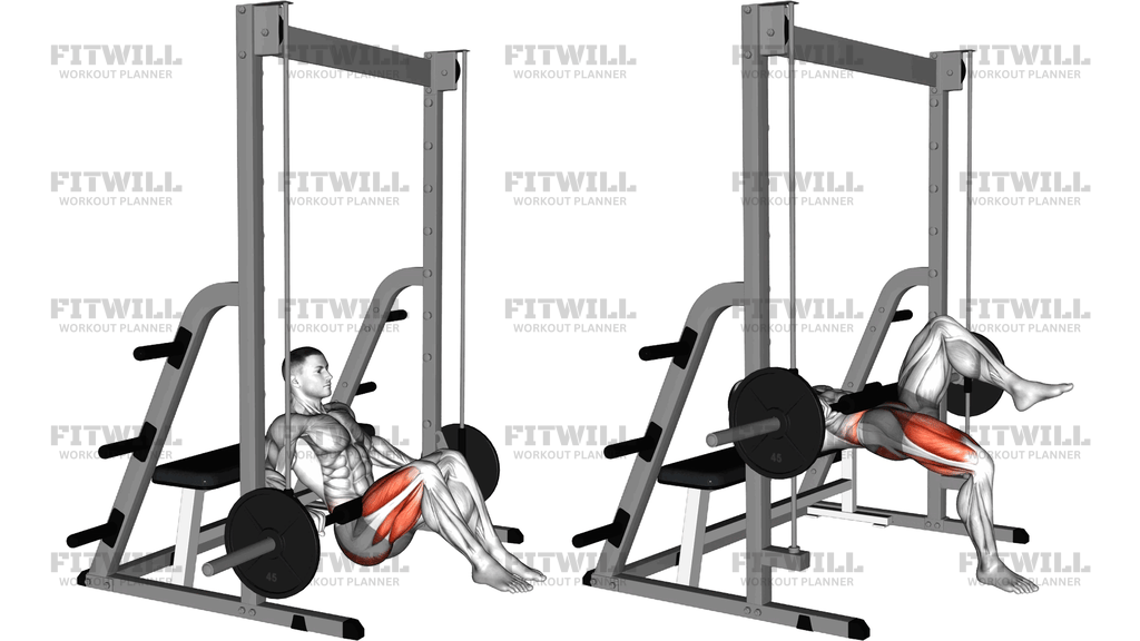 Smith Single Leg Hip Thrust