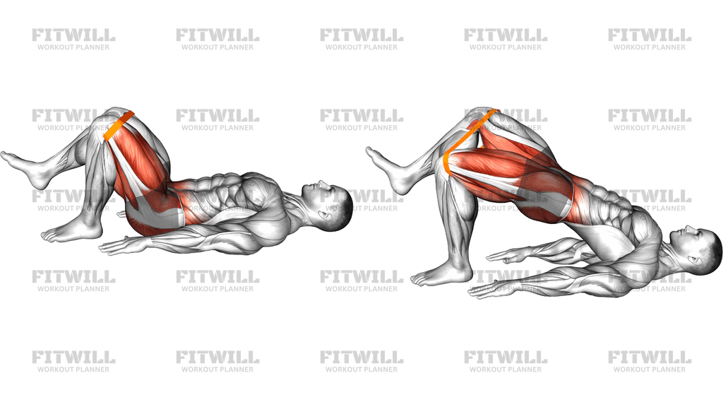 Resistance Band Single Leg Bridge