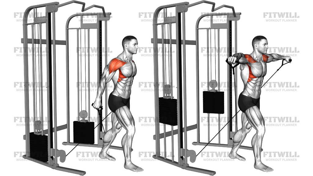 Cable Behind The Back Cuffed Lateral Raise