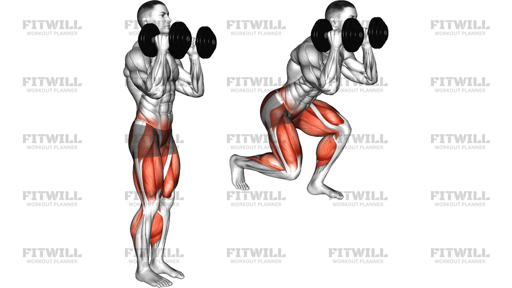 Dumbbell Squat Royalty Lunge