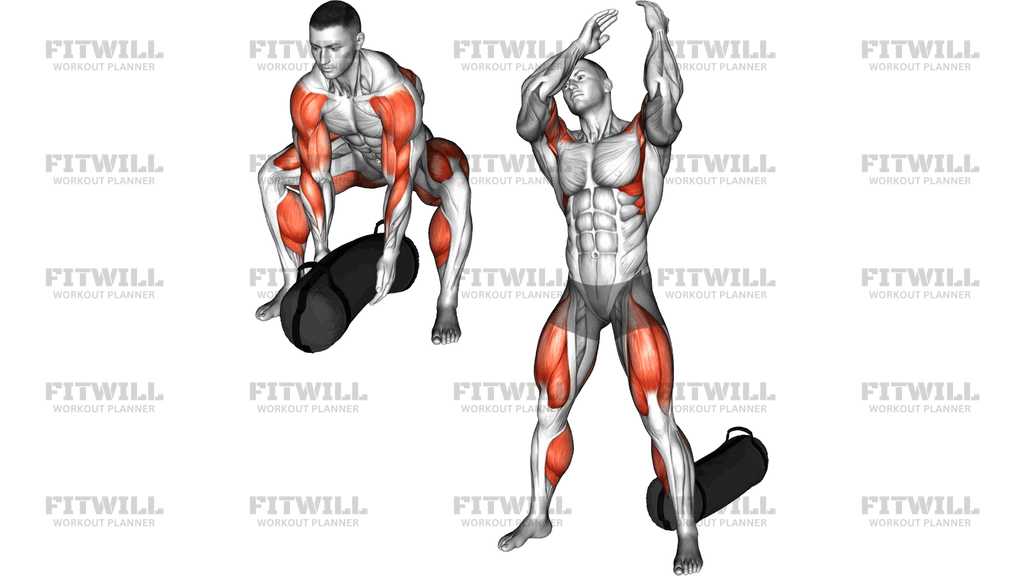 Weighted Sandbag Over The Shoulder Toss