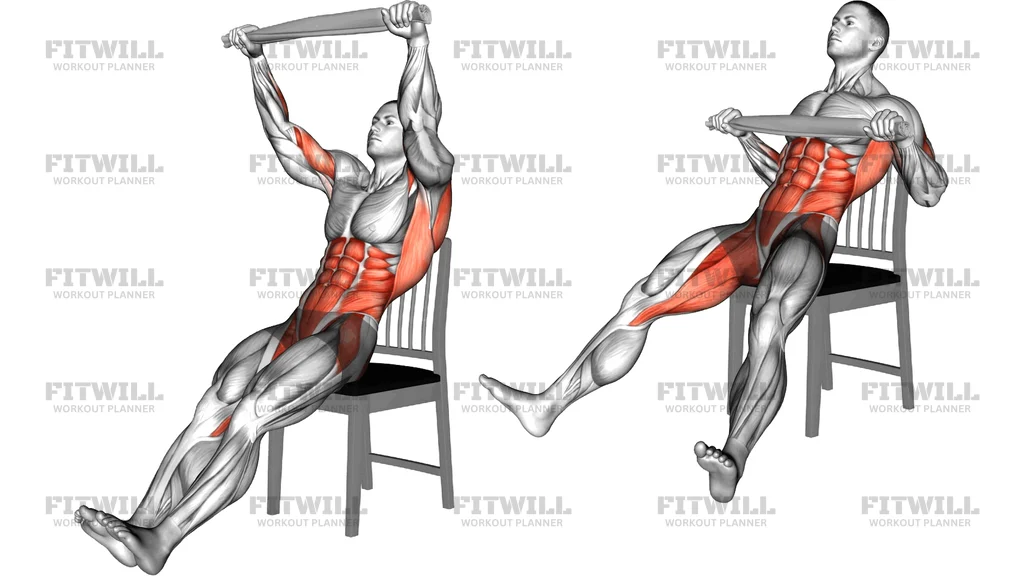 Seated High Row With A Towel Jack On Chair