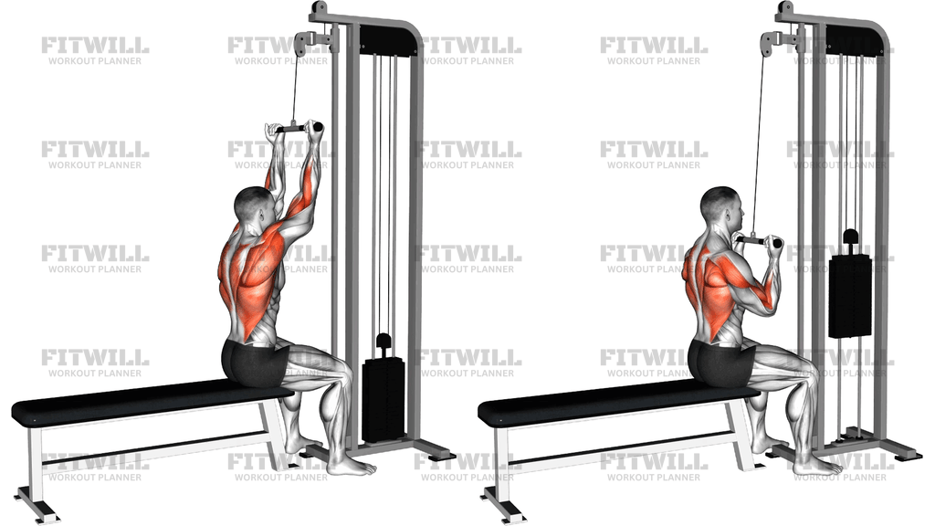 Cable Reverse Narrow Grip Lat Pulldown