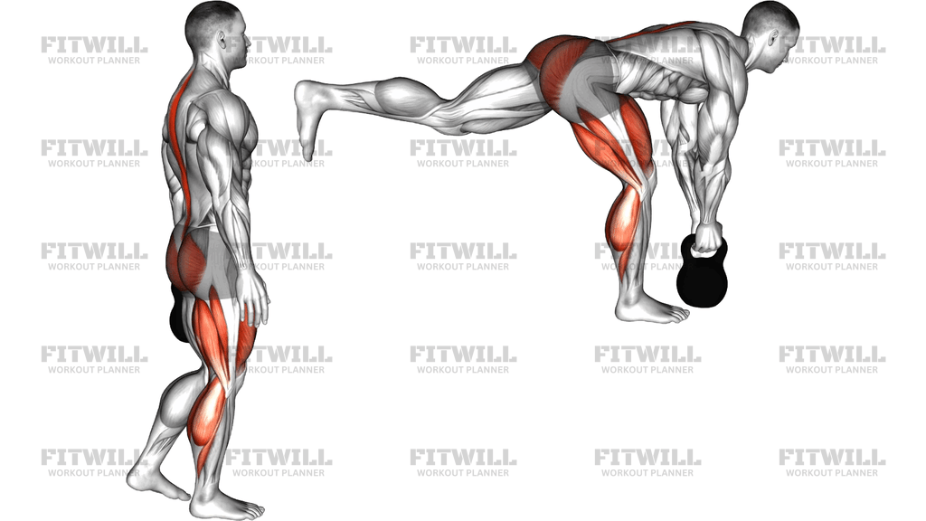 Kettlebell Single Leg Deadlift Pass