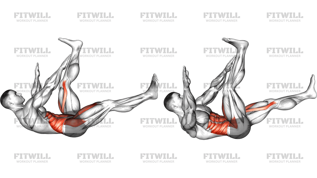 Twisting Crunch Shin Touch
