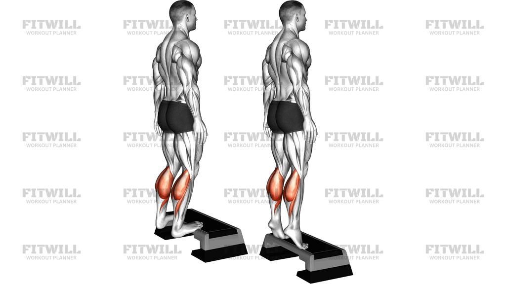 Bodyweight Calf Raise On A Stepbox