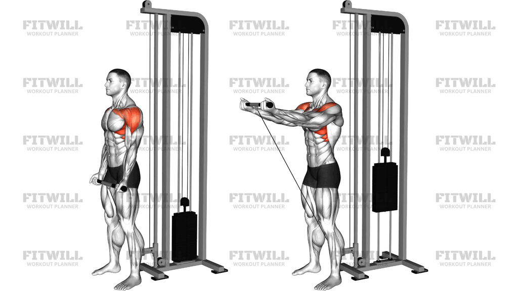 Cable Reverse Grip Front Raise