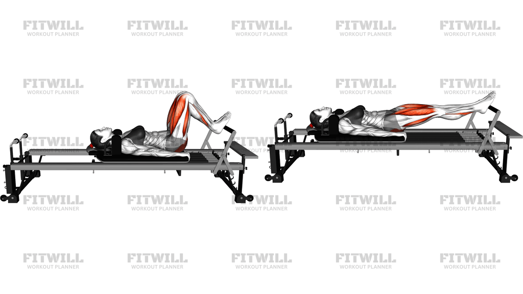 Pilates Machine Lying Knee Extension