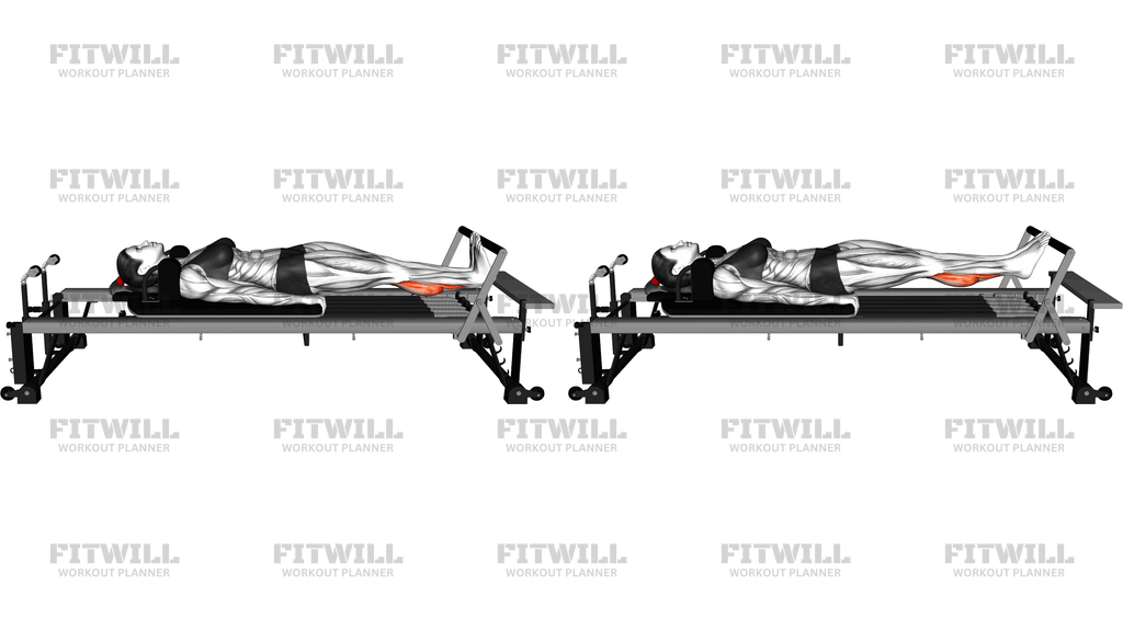 Pilates Machine Lying Calf Raise