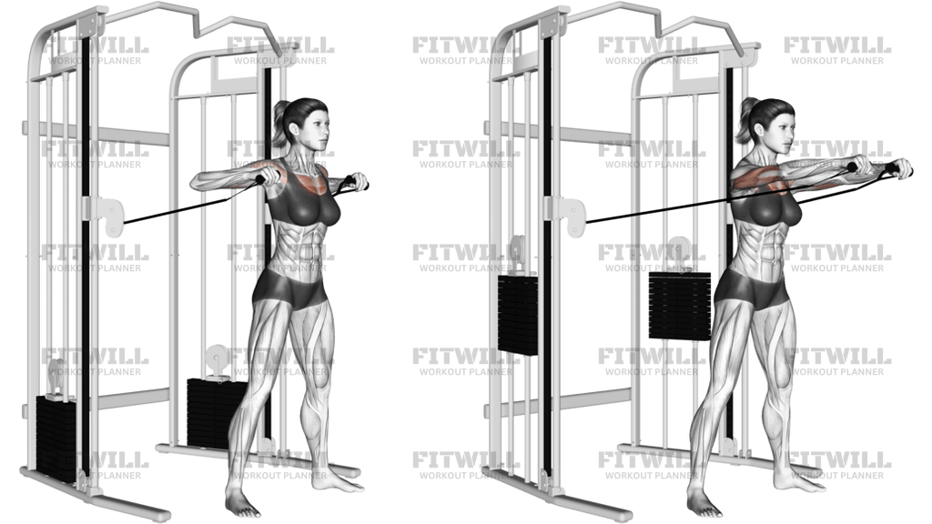 Cable Standing Chest Press