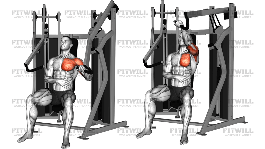 Lever Stack Seated Incline Single Arm Chest Press