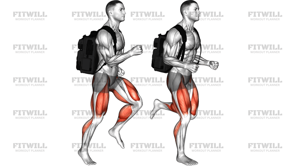 Weighted Backpack Running