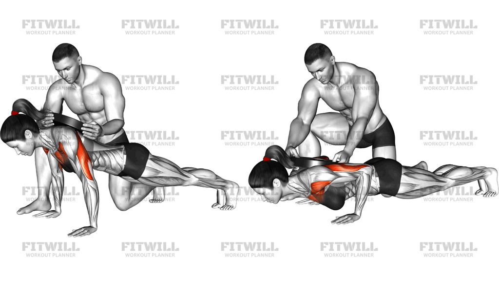 Assisted Weighted Push Up