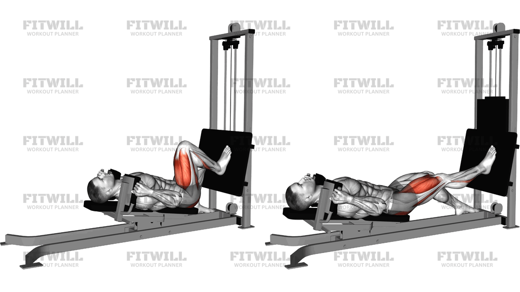 Sled Lying Single Leg Squat