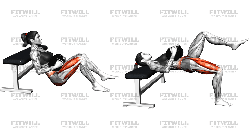 Dumbbell Single Leg Hip Thrust