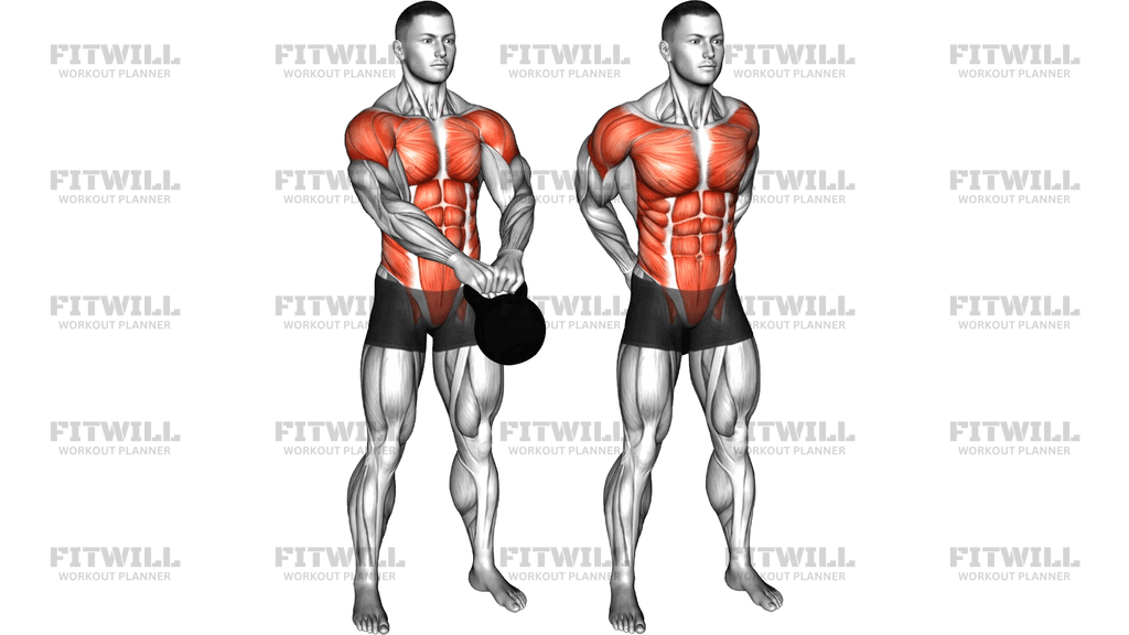 Kettlebell Standing Slingshots