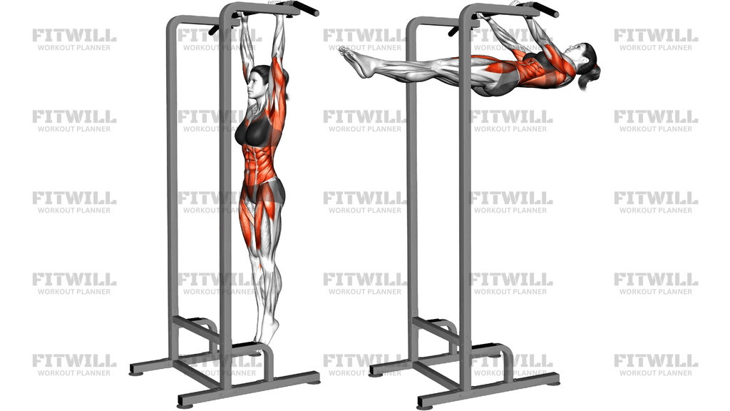 Hanging Front Lever Raise