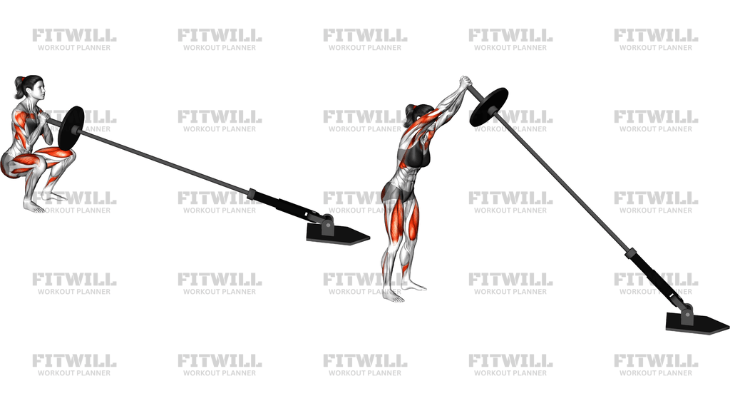 Landmine Squat And Press