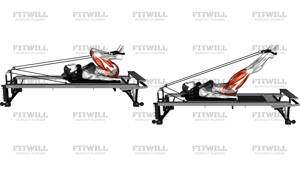 Pilates Machine Lying Frog And Leg Circle