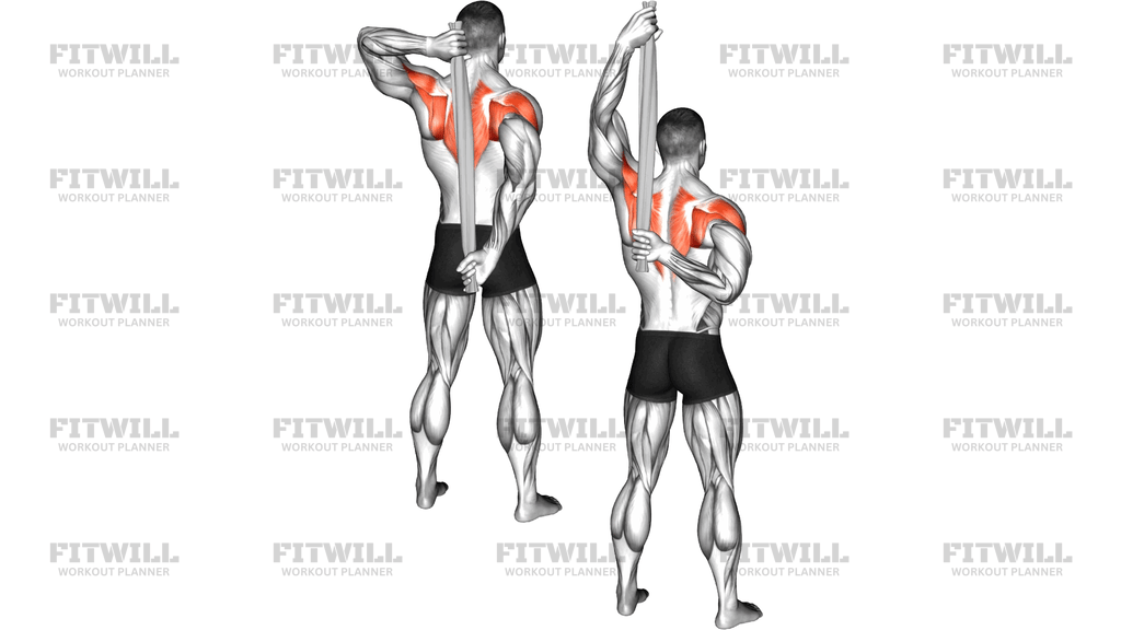 Shoulder Stretch Behind The Back With Towel