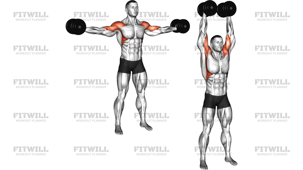 Dumbbell Straight Arm Bicep Swing