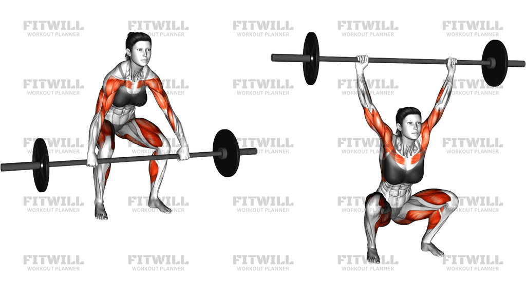 Barbell Hang Snatch Below The Knees
