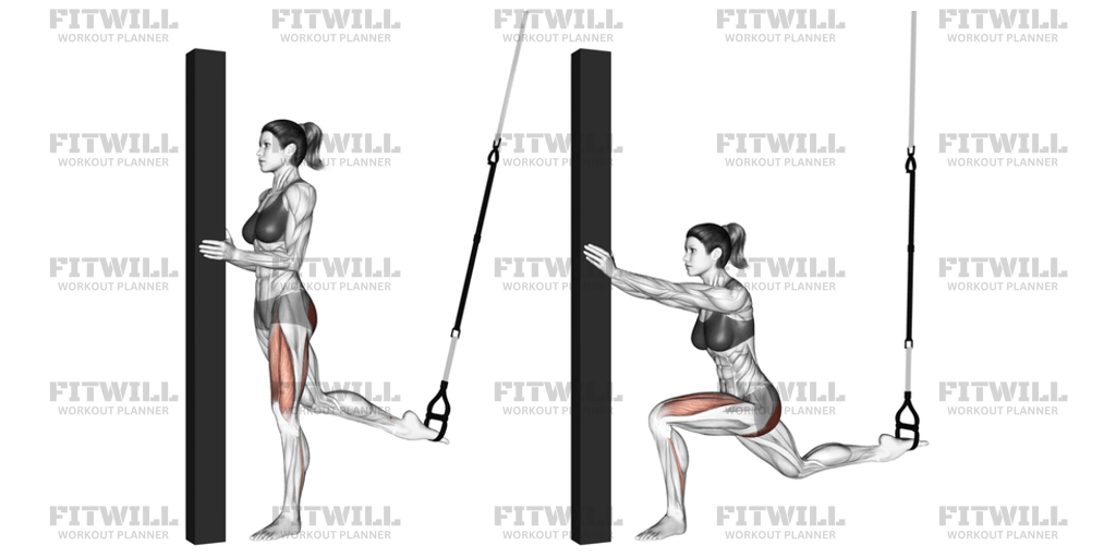 Suspension Single Leg Split Squat Self Assisted: Exercise Guide ...