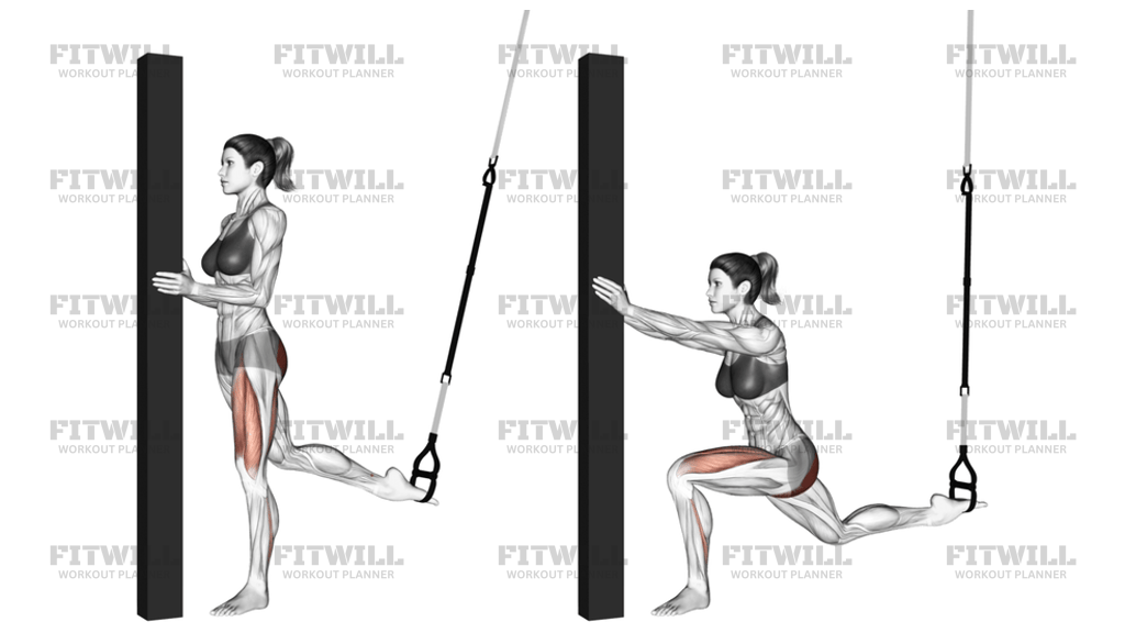 Suspension Single Leg Split Squat Self Assisted: Exercise Guide ...
