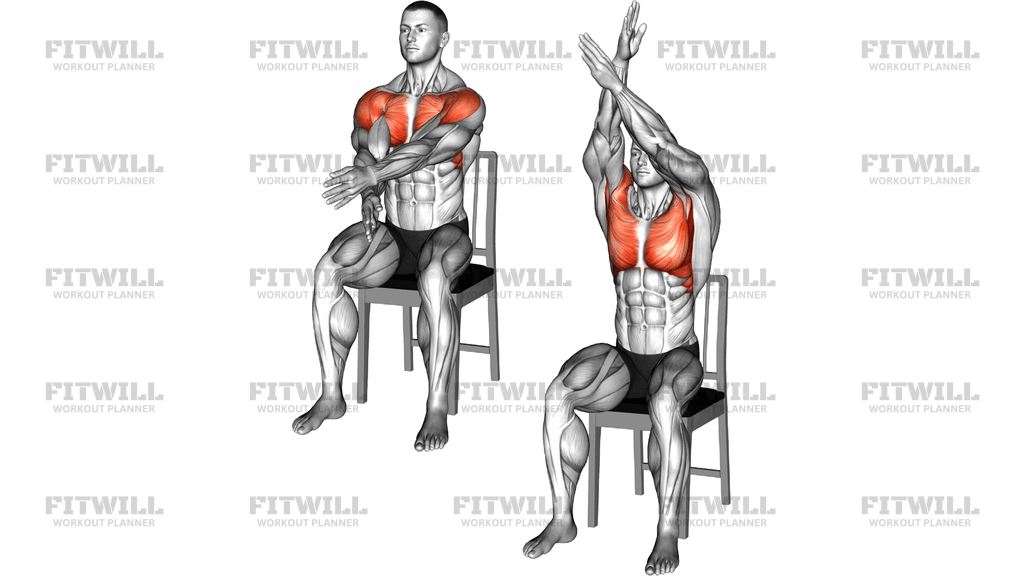 Seated Criss Cross Arms Lift On A Chair