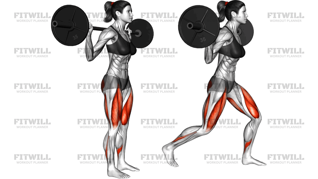 Barbell Walking Lunge