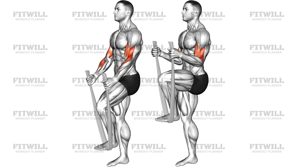 Standing Single Leg Hammer Curl With Towel