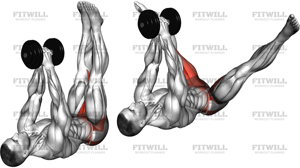 Dumbbell Over The Chest Lying Abduction