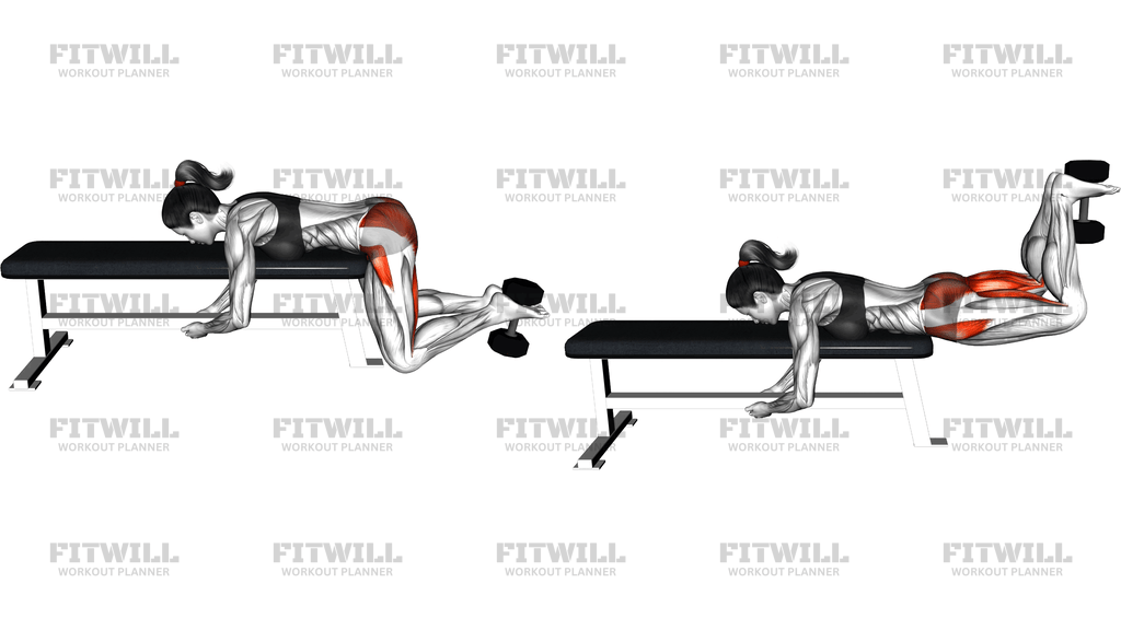 Dumbbell Frog Reverse Hyperextension (On A Bench)