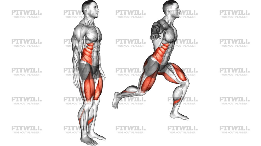 Reverse Lunge Arm Reach Twist
