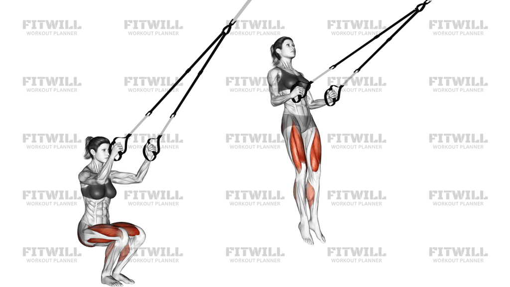 Suspension Jump Squat