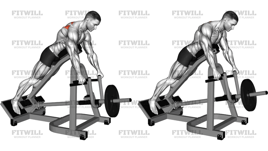 Lever T Bar Scapular Retraction Shrug (Chest Supp)