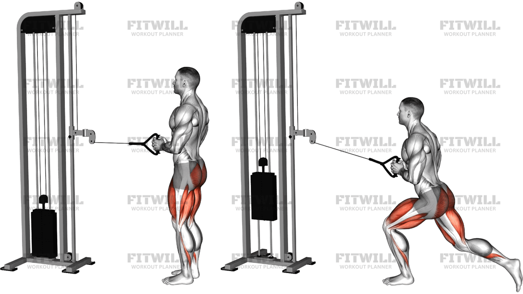Cable Reverse Lunge