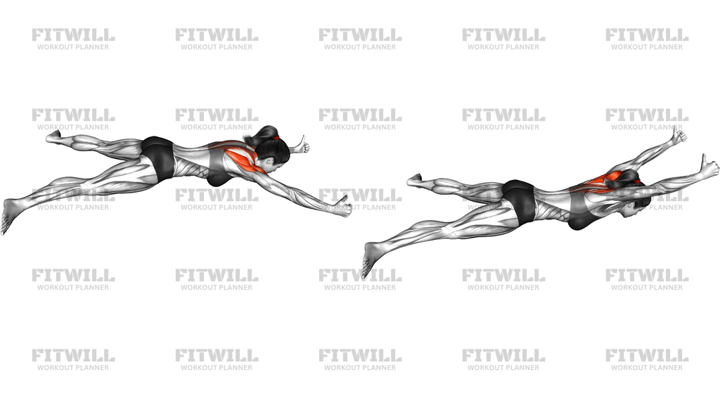 Lying Prone Y Raise